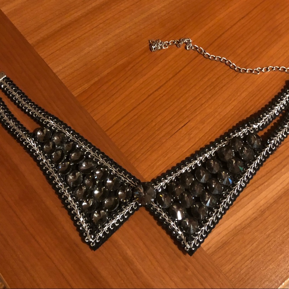 Pointed, Jeweled Collar Necklace